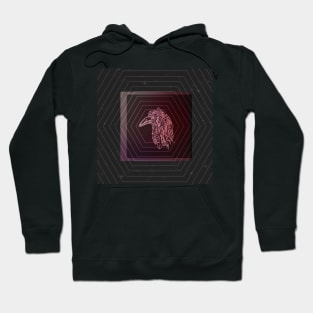 Tribal Raven: Red Hoodie